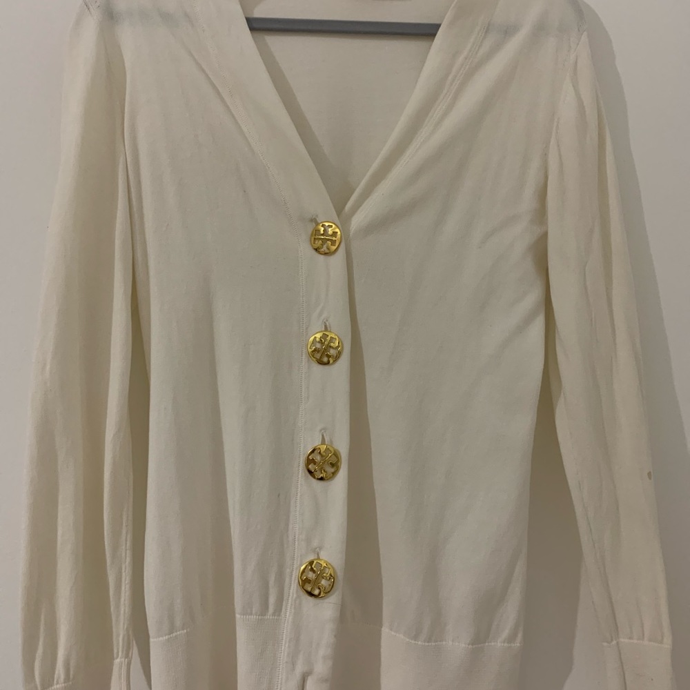 Tory Burch Medallion Button Cardigan